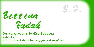 bettina hudak business card